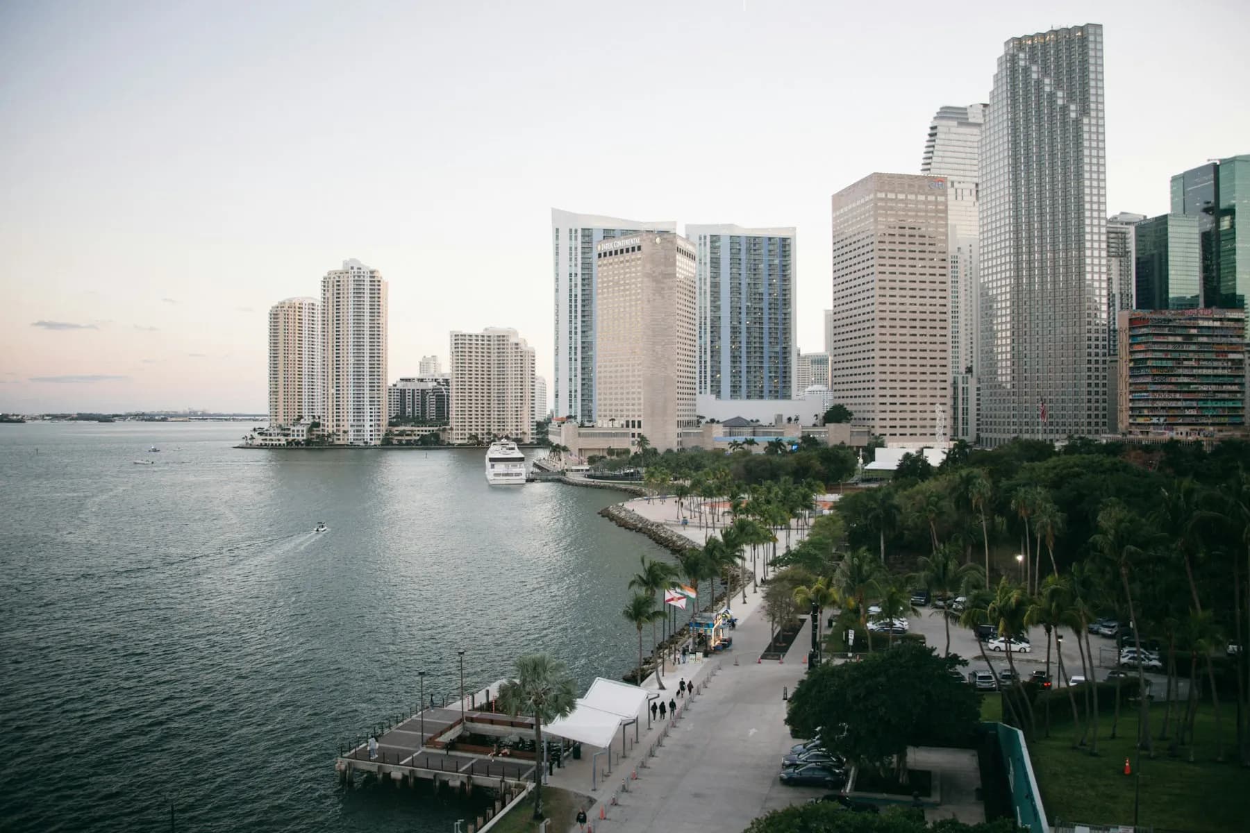 Miami skyline viewed across the waterfront